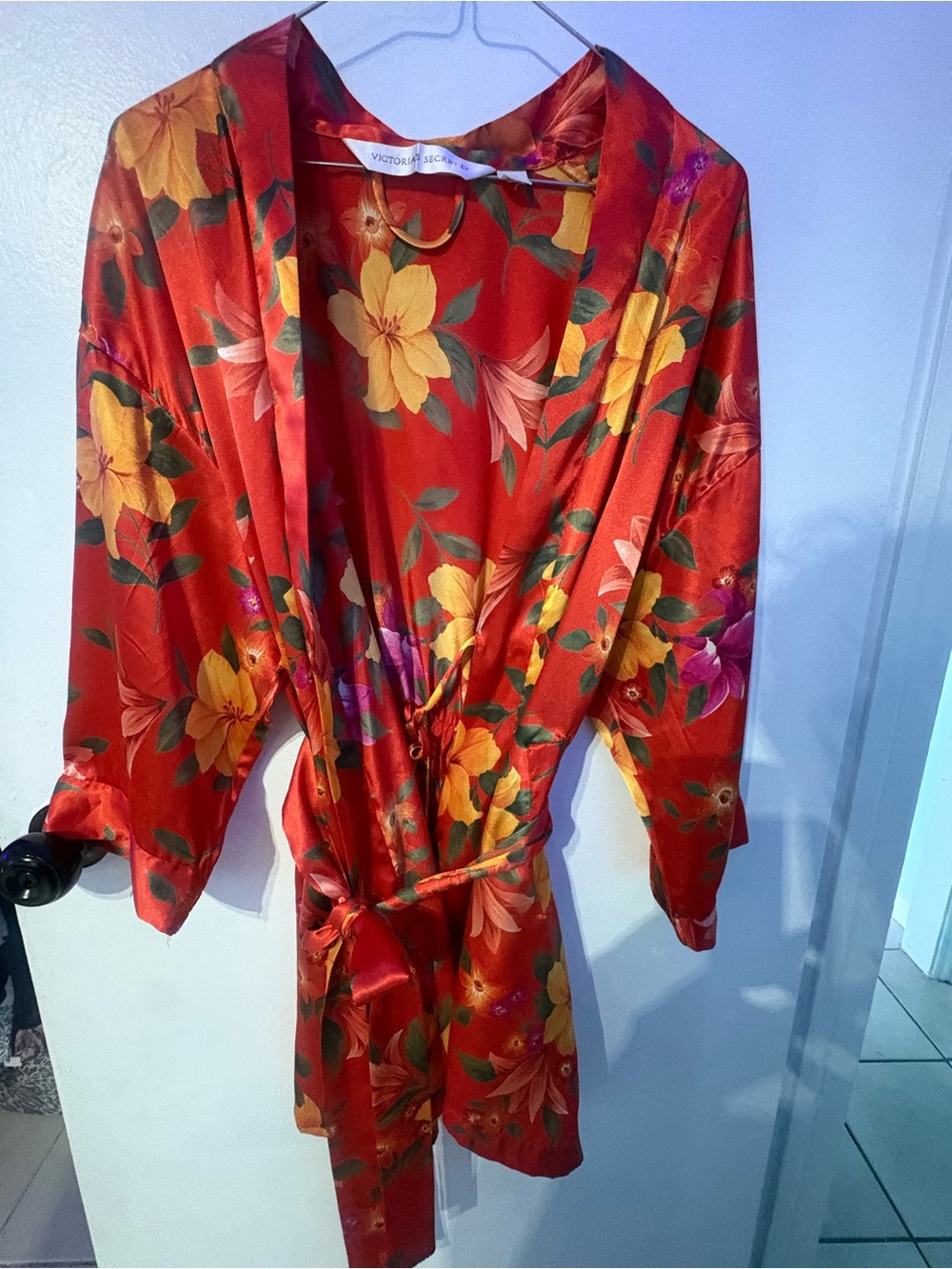 Victoria's Secret Floral Satin Robe